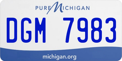 MI license plate DGM7983