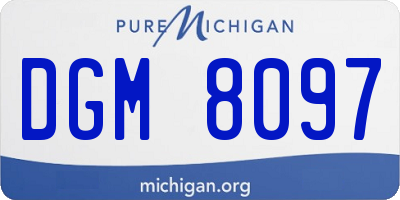 MI license plate DGM8097