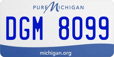 MI license plate DGM8099