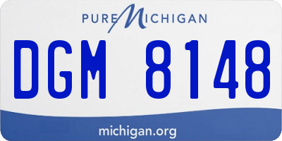 MI license plate DGM8148