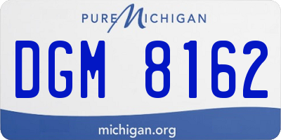 MI license plate DGM8162