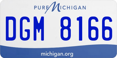 MI license plate DGM8166