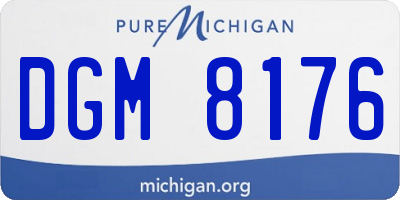 MI license plate DGM8176