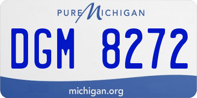 MI license plate DGM8272