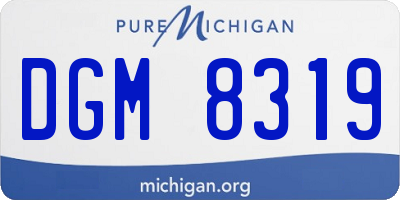 MI license plate DGM8319