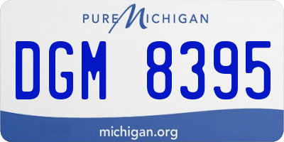 MI license plate DGM8395