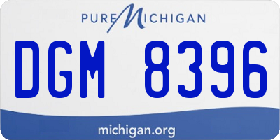 MI license plate DGM8396