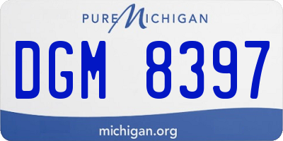MI license plate DGM8397