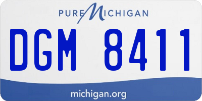 MI license plate DGM8411