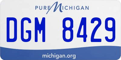 MI license plate DGM8429