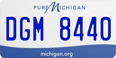 MI license plate DGM8440