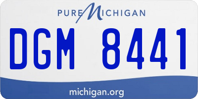 MI license plate DGM8441