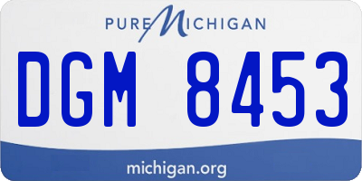MI license plate DGM8453