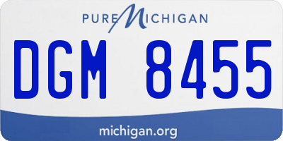MI license plate DGM8455