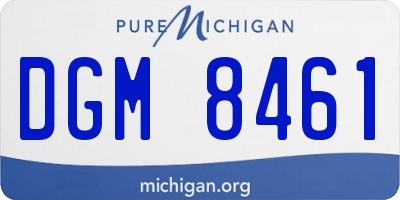 MI license plate DGM8461