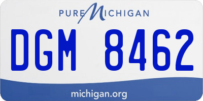MI license plate DGM8462