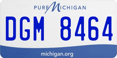 MI license plate DGM8464