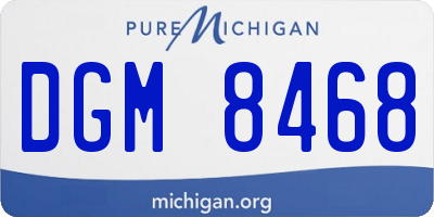 MI license plate DGM8468
