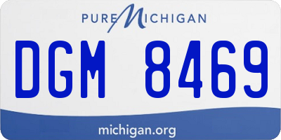 MI license plate DGM8469