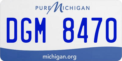 MI license plate DGM8470