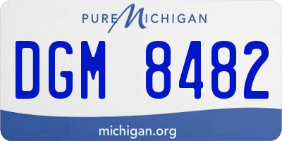 MI license plate DGM8482