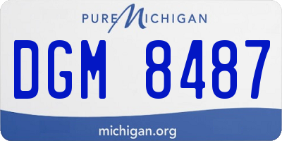 MI license plate DGM8487