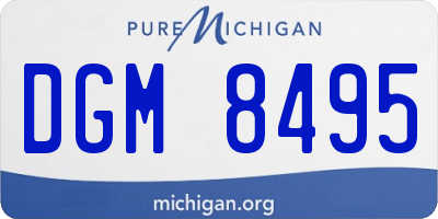MI license plate DGM8495