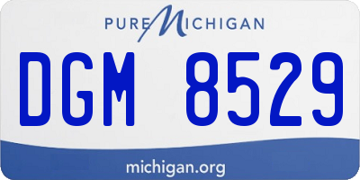 MI license plate DGM8529