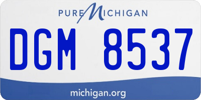 MI license plate DGM8537