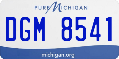 MI license plate DGM8541