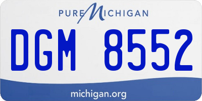 MI license plate DGM8552