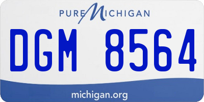 MI license plate DGM8564