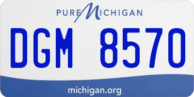 MI license plate DGM8570