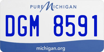 MI license plate DGM8591