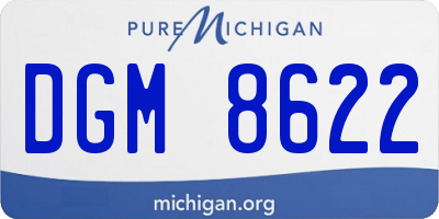 MI license plate DGM8622