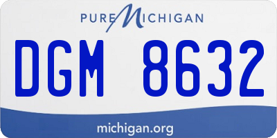 MI license plate DGM8632