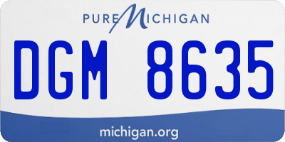 MI license plate DGM8635