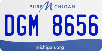 MI license plate DGM8656
