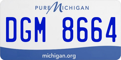 MI license plate DGM8664