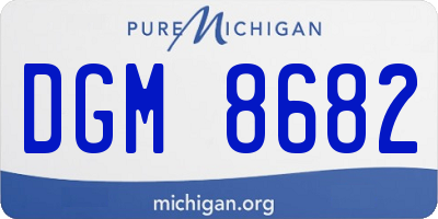 MI license plate DGM8682