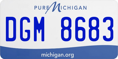 MI license plate DGM8683