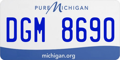 MI license plate DGM8690