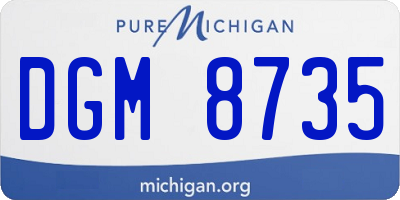 MI license plate DGM8735