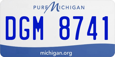 MI license plate DGM8741