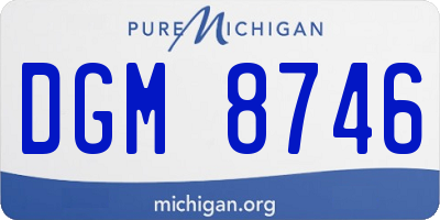 MI license plate DGM8746