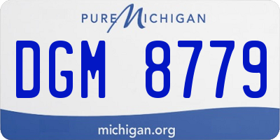 MI license plate DGM8779