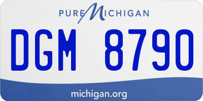 MI license plate DGM8790