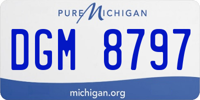 MI license plate DGM8797