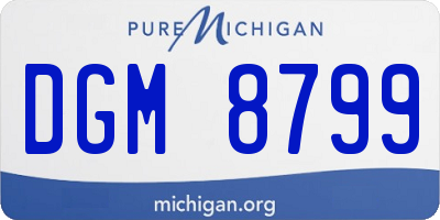 MI license plate DGM8799