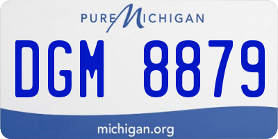 MI license plate DGM8879